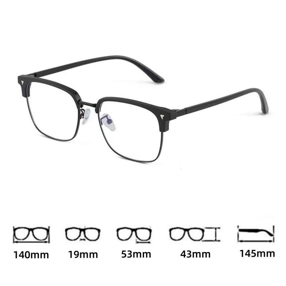Vintage Square Frame Anti Blue Light Metal Glasses Women Men Fashion UV400 Shades Computer Eyeglasses Optical Eyewear Goggles