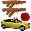 Car Decoration Reindeer Antlers Nose On Car Car Christmas Ornament