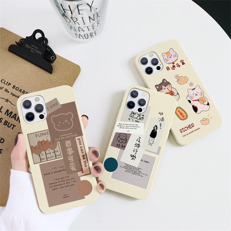 

Прекрасный мягкий чехол из ТПУ для iPhone 13 12 11 Pro Max XR 7 Samsung A52 A32 A50 A51 S21 S20 A22 S10 Xiaomi Mi 11 Redmi Note 10 9 8 8A 9T Huawei P20