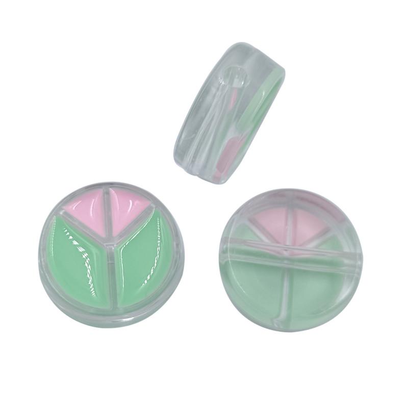 Transparent Creative Pendants for Jewelry Bracelet Making 3Pcs DIY Accessories Drop Oil Fashion Acrylic Peace Beads