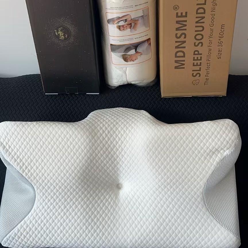 Cross-border Butterfly Memory Foam Neck Support Pillow - Slow-Rebound, Non-Collapsing, Class A for Cervical Spine