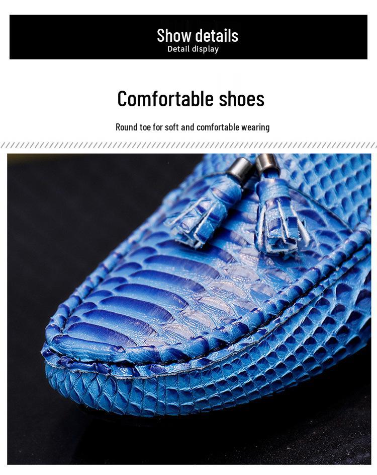 Cross2023 Men's Tassel Slip-on Loafers: Spring/Autumn Fashion, Large Size Outdoor Driving Shoes