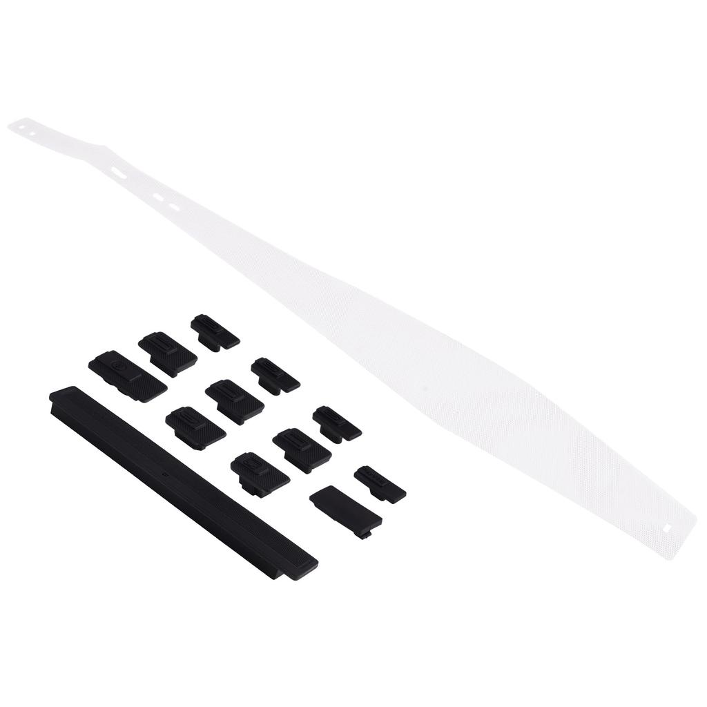 PlayVital PS5 Pro Dust Filter Silicone Plug Dustproof Accessory Port Easy White & Set, (Includes Cover), Installation,