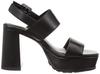 JILL STUART SHOE Women's Platform Double Strap Sandals 6507 B 24.5 cm E