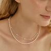LUNNE Silver 3mm  Pearl Curb Chain Necklace #LSN03