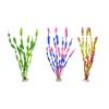 Pack Of 10 Aquarium Landscape Realistic Spirals Water Plant With Ceramic Base For Fishtanks Decoration Safe for Fish
