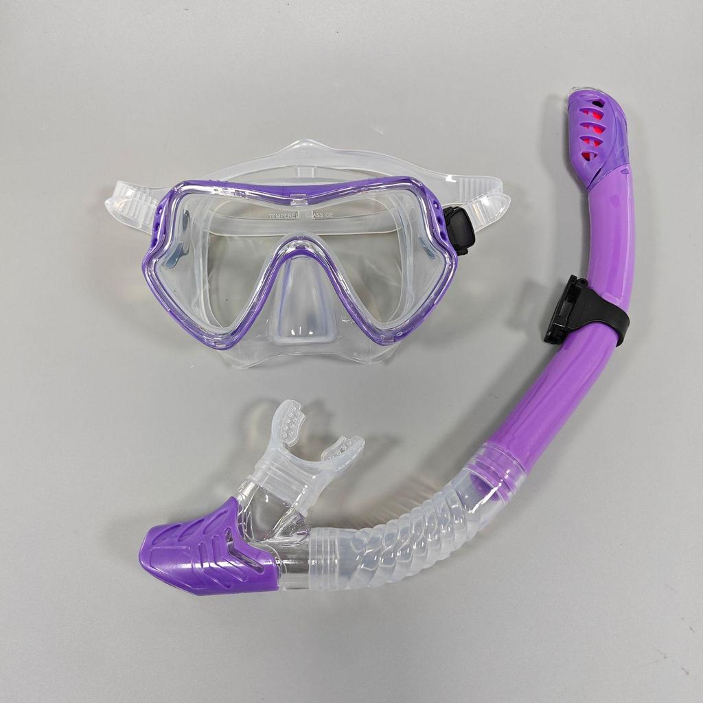 Unisex Large Frame Silicone Diving Mask & Snorkel Set