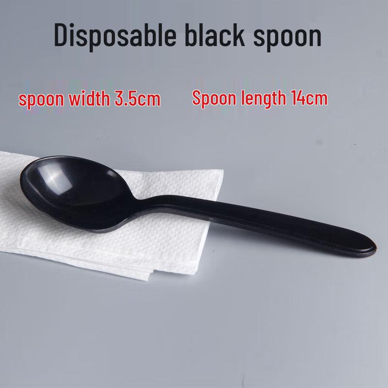 ZISIZ Disposable Plastic Soup Spoon