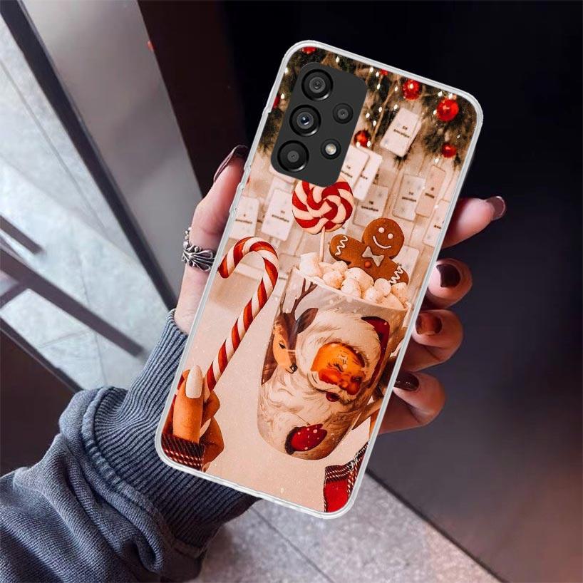 Winter Coffee Christmas Phone Case For Samsung Galaxy A17 A16 A15 A14 A13 A57 A56 A55 A54 A53 A37 A36 A35 A34 A33 A26 A25 A24 A2