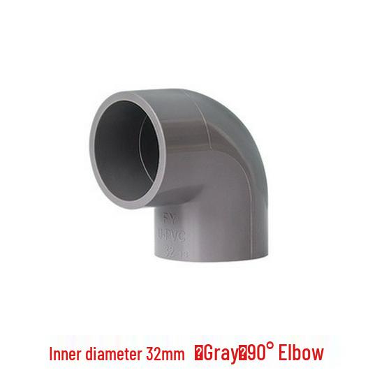 PVC 90-Degree Right Angle Elbow Water Pipe Fittings (20-75mm)