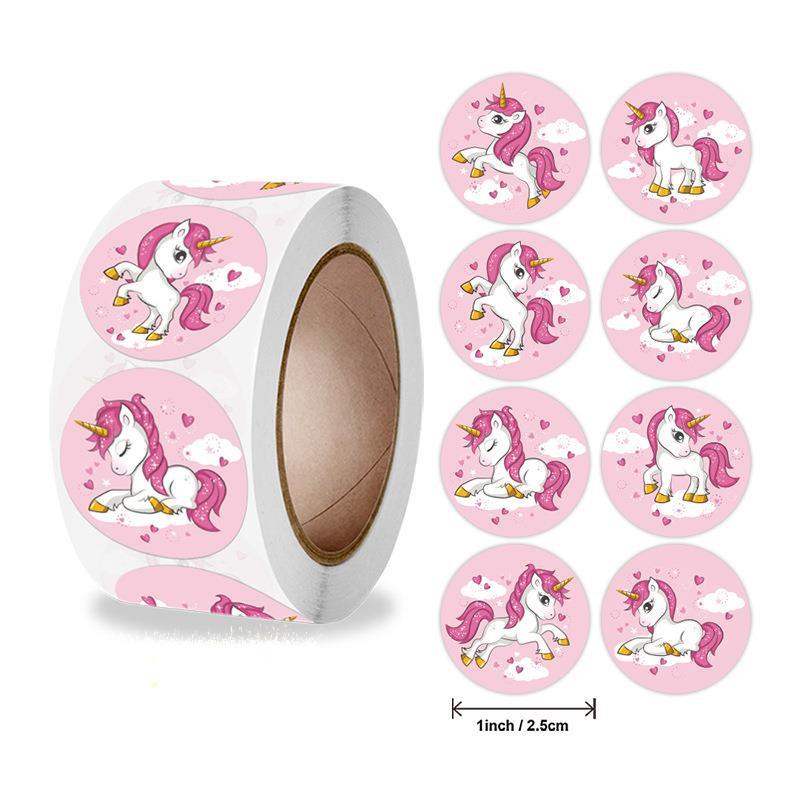 500 Stickersroll Teacher Rewards And Encourages Children'S Toys Holiday Decoration Animal Stickers Seal Stickers