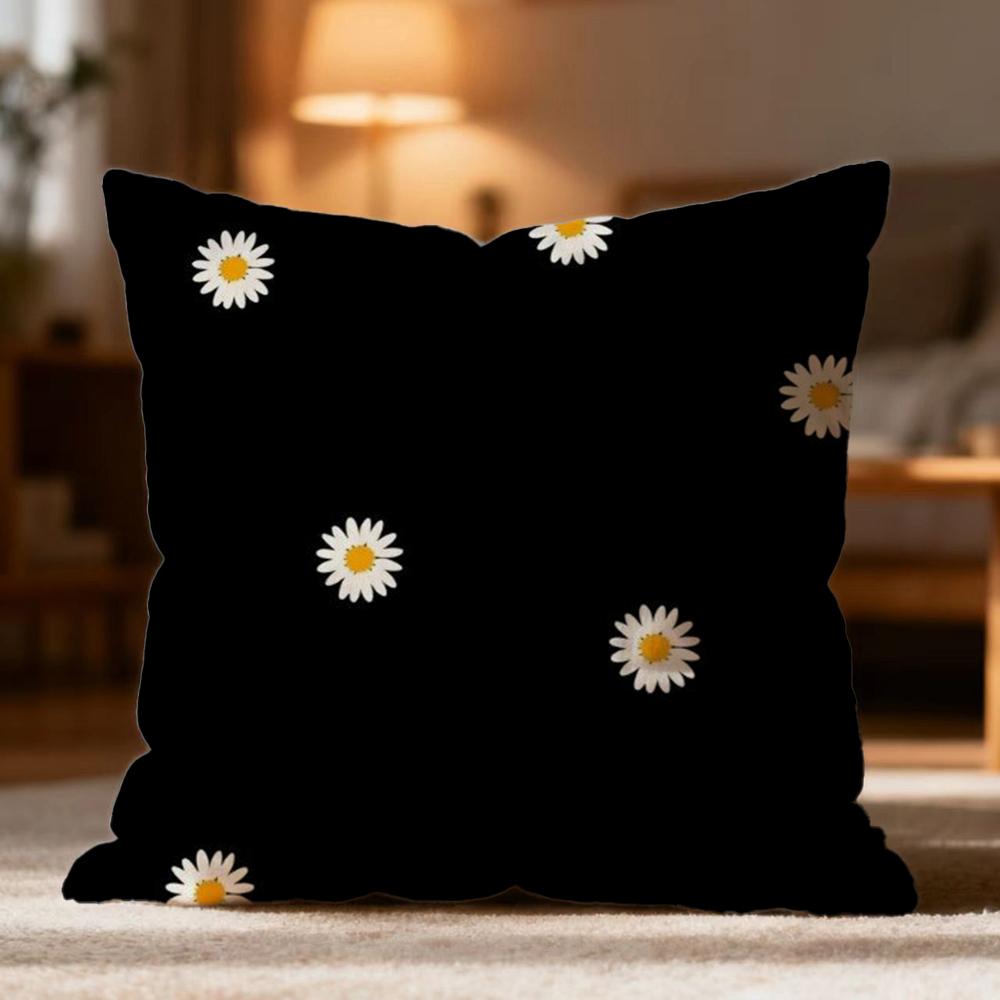 Популярная наволочка с цветами ромашки, мягкая, моющаяся, для дивана, кровати, путешествий, офиса 30cmx30cm