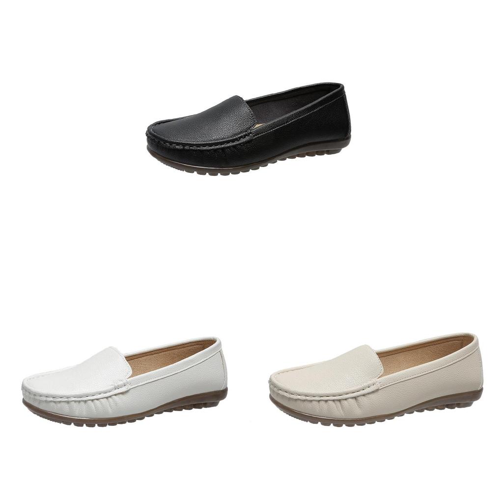 Nurse Shoes Women Spring Autumn Flat Slipon Comfortable Low Heel For Daily Comfort