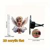 2D flat girl car vent clip decorative diffuser (fragrance not included), car interior decoration, aromatherapy clip, ideal for holiday gifts