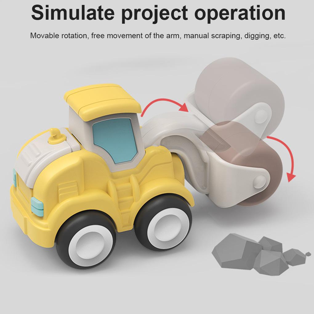 Engineering Vehicles Toy Friction Powered Cars Model Kindergarten Learning Educational Play Machine Boys Baby Gift Indoor