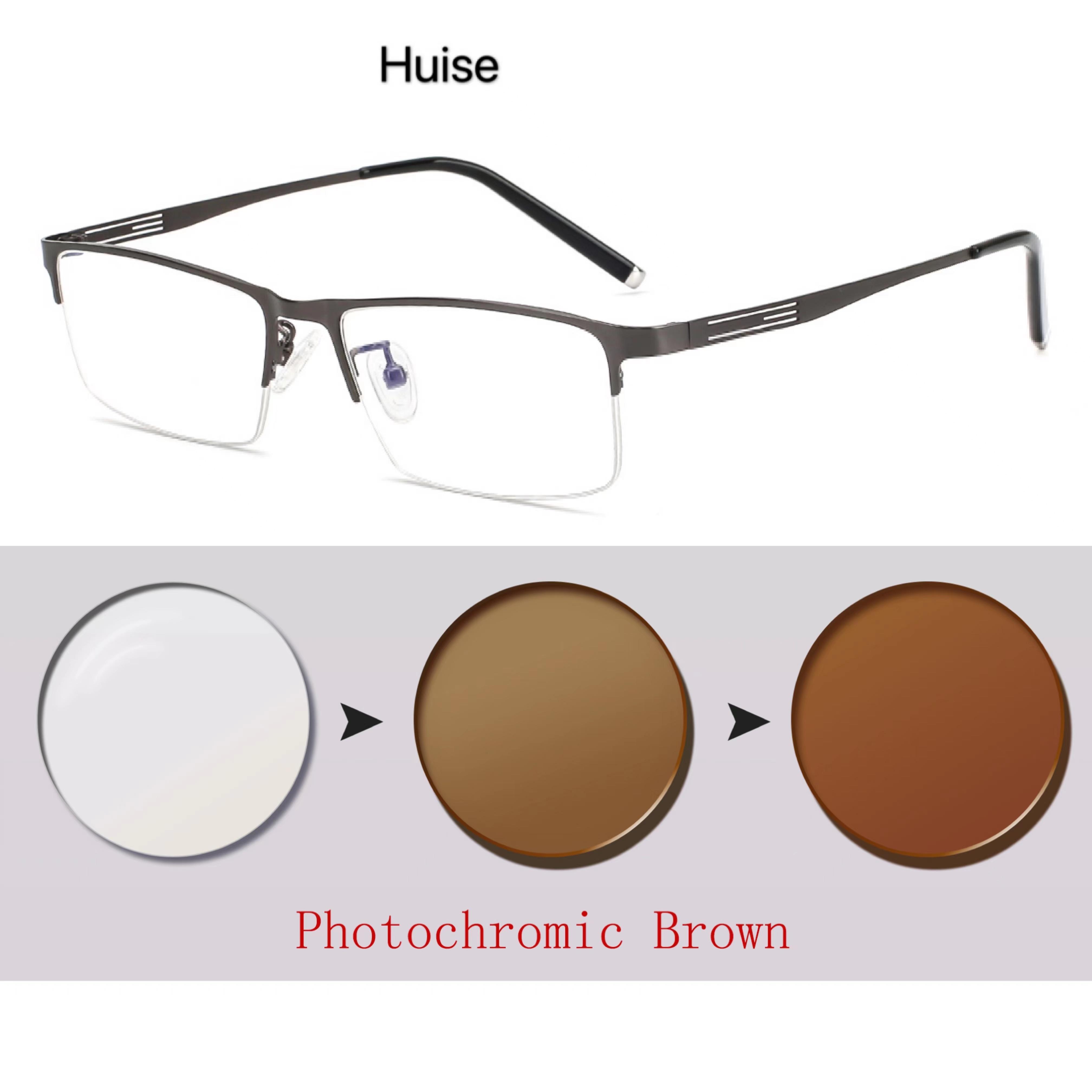 

Titanium Alloy Photochromic Lens Myopia Prescription Lenses Eyeglasses Women s Men s Prescription Lenses Spectacles Eyewear +0.5 +0.75 +1 +1.25 +1.5 3.5