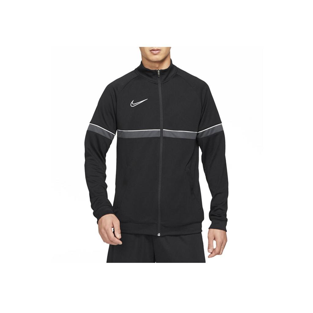 Nike Striped Color-Block Outdoor Zip Jacket Men Outerwear Black CW6113-014