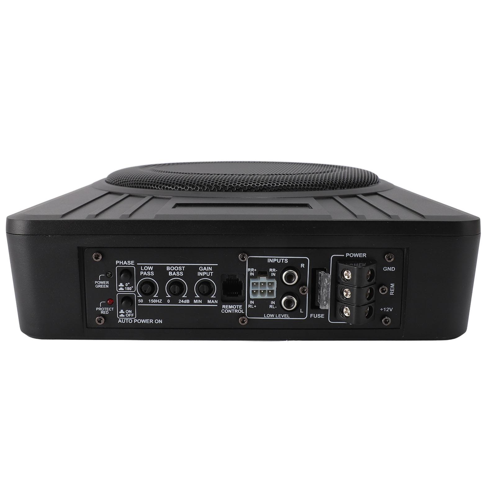 

Автомобильный сабвуфер 10 дюймов ультратонкий 600 Вт активный автомобильный сабвуфер экономящий место алюминиевый сплав автомобиль