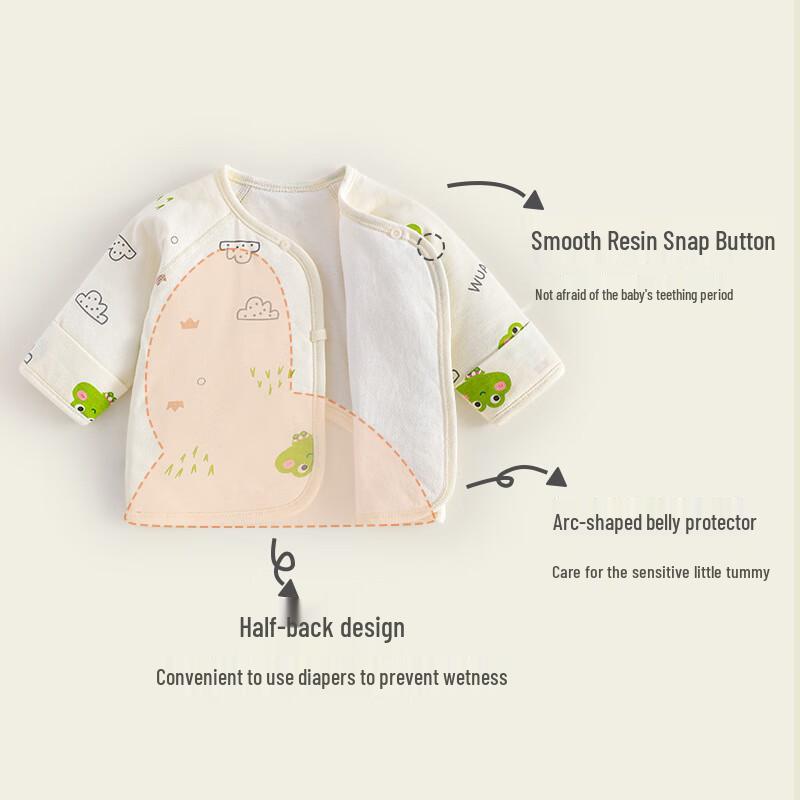 JOYNCLEON Newborn Padded Long-Sleeve Top