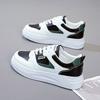 Ins Korean Version Mesh White Shoes Women's 2025 Spring and Autumn New Breathable Thick Baseplate Shoes Korean Version Lace-up Student Women's Shoes