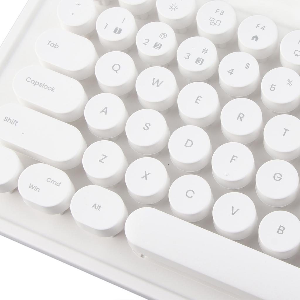 Vintage   Keyboard 86 Keys Portable Wireless Keyboard with Integrated Stand for   for   for