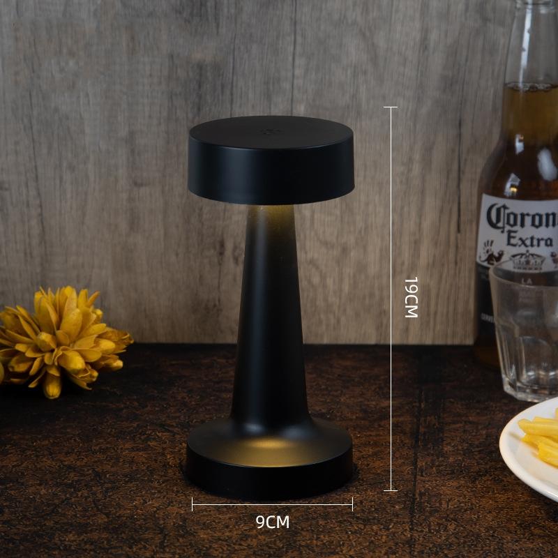 USB Rechargeable Touch Desk Lamp Wireless Bedside Decorative LED Table Lamp Restaurant Coffee Bar Home Mood Lighting Night Light