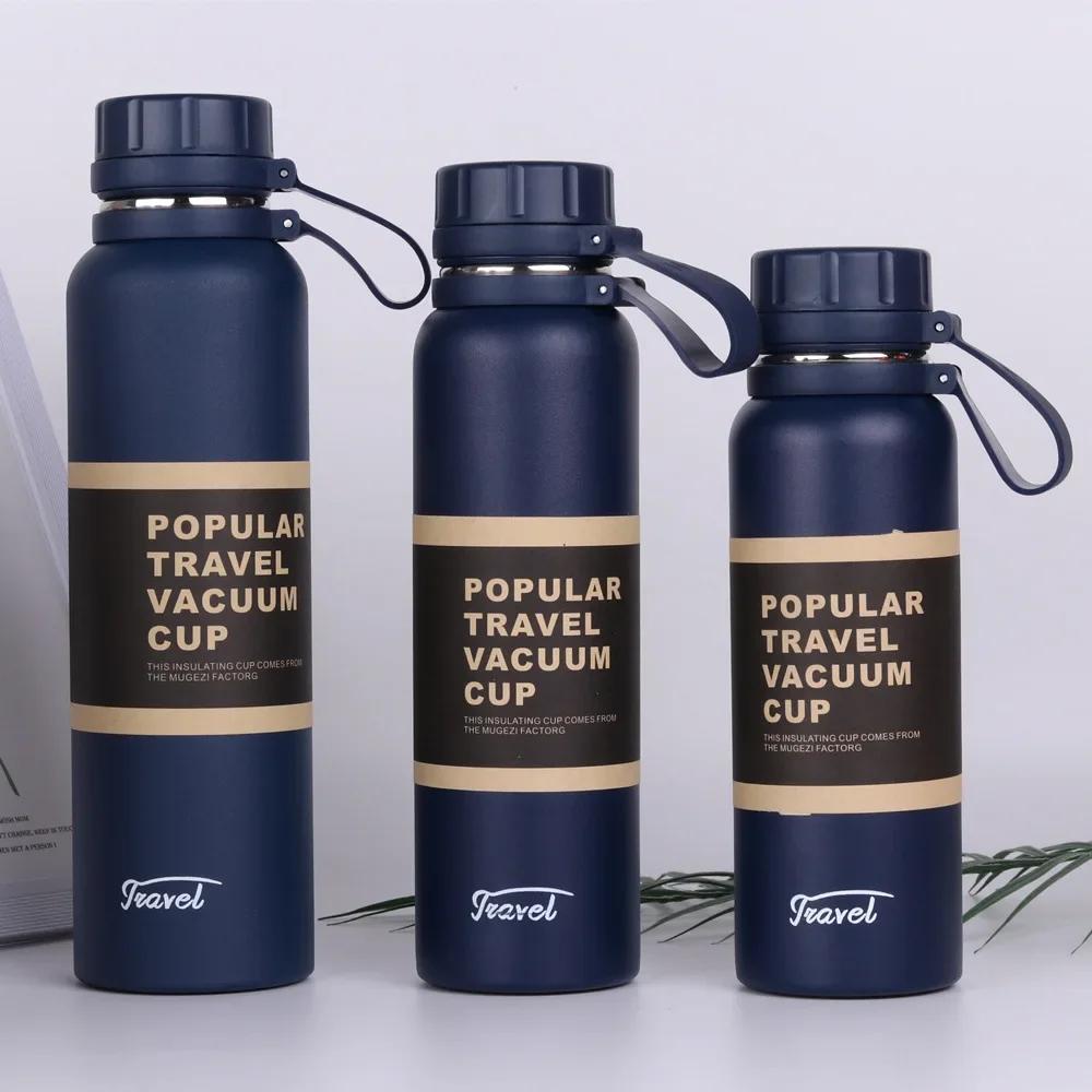 650ML 850ML 1100ML Thermos dublu din oțel inoxidabil Sport Balon vidat alpinism în aer liber Fitness Sticla termică ceai cu izolație