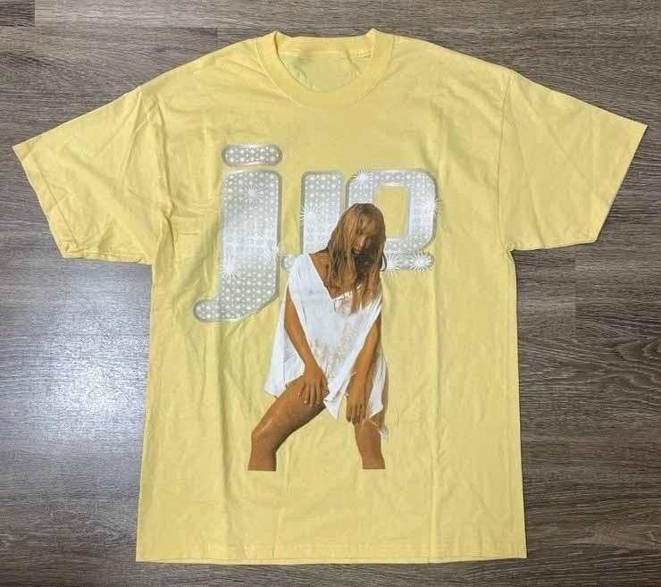 В Концерте Дженнифер Лопес JLO Футболка Желтая Унисекс S-5XL 1G0504 Унисекс Футболка M