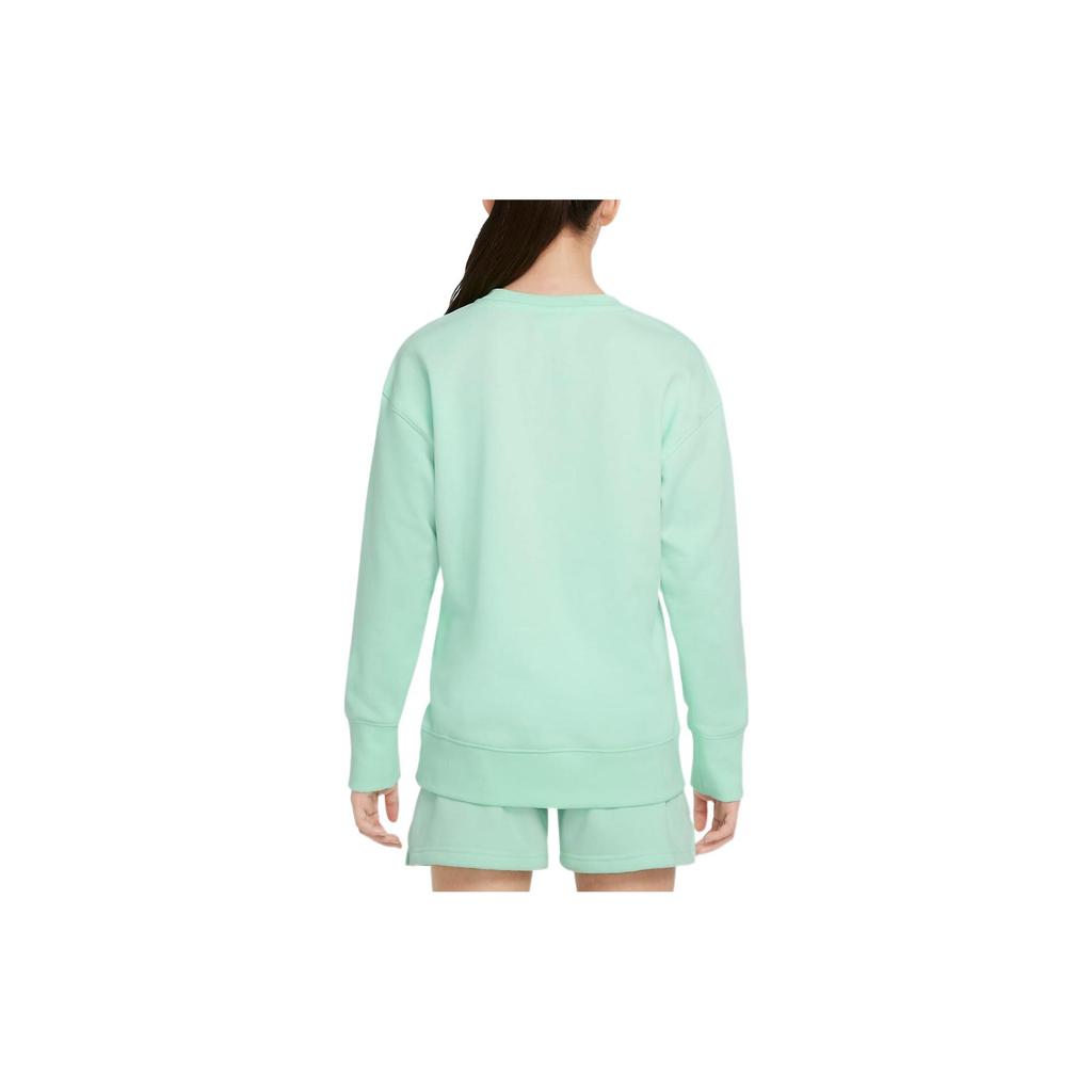 Nike Sweatshirt Little Daisy Print Casual Pullover Long Sleeve Kids Tops Foam-Mint-Green DM8210-379