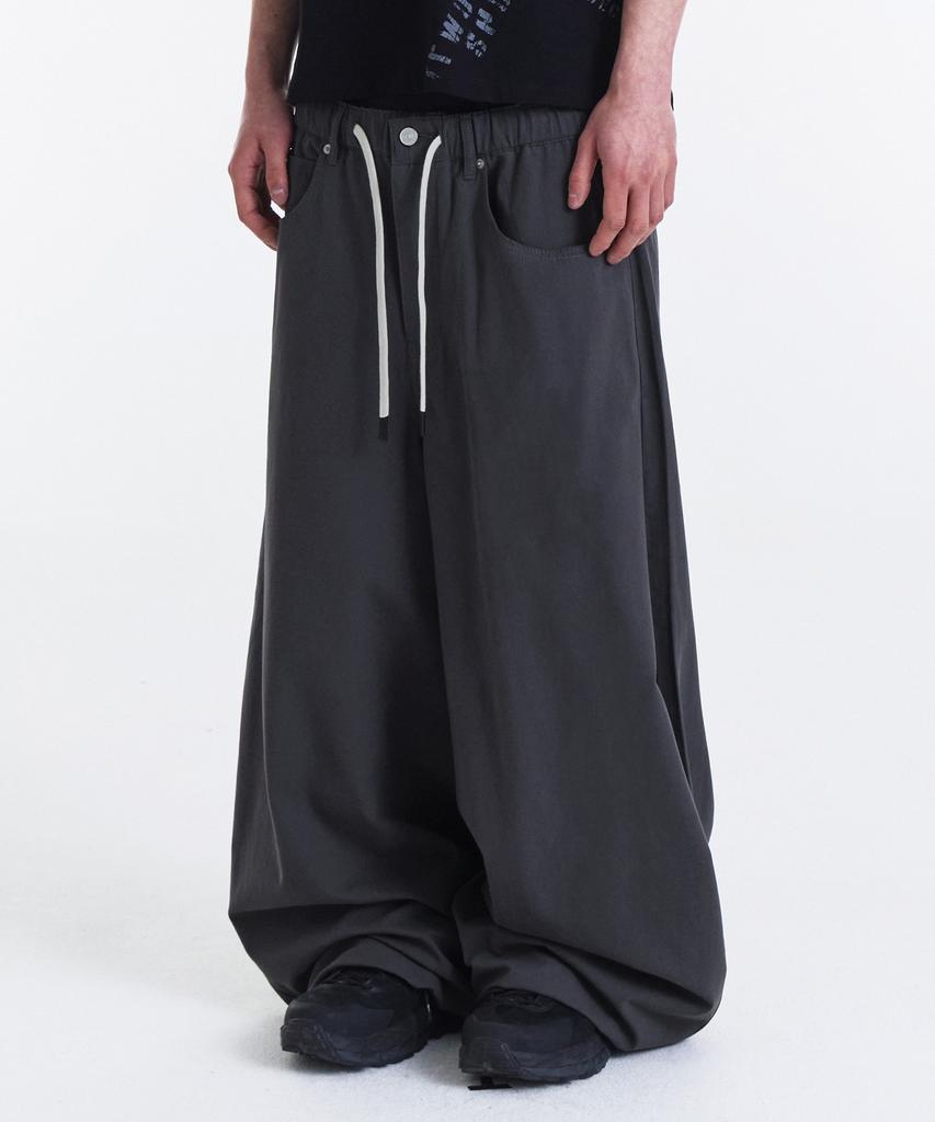 Gicheol Easy Or Easy Balloon Pants (Dark Gray)
