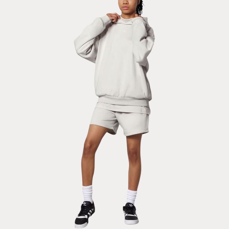 Adidas SS23 Chapter 03 Series Knit Long-Sleeve Hoodie With Brand Logo Print Unisex Tops White IN4241