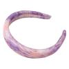 Women Hair Hoop Heightened Design Tie-Dye Print Headband Elastic Ink Painting Headpiece Hair Accessories