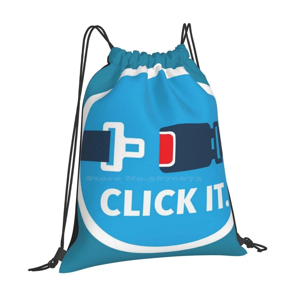 Click It Sign Hot Sale Backpack Fashion Bags Seatbelt Icon Drive Vector Symbol Logo Law Caution Lock Roadsign Save Travel Ride
