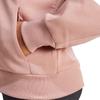 adidas Gestreiftes Kapuzen-Sweatshirt mit Reißverschluss und langen Ärmeln für Damen, warmes Sweatshirt, Tonfarbe JE0177