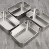 Cooking Utensils Stainless Steel Storage Box Stainless Steel 1Pcs Fresh Box Large Size With Plastic Cover Exquisite High Quality