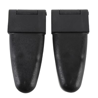 2PCS Glass Rear Door Hinges 67158 2 Hole Glass Rear Window Hinge Set Replacement for LEER Truck Cap