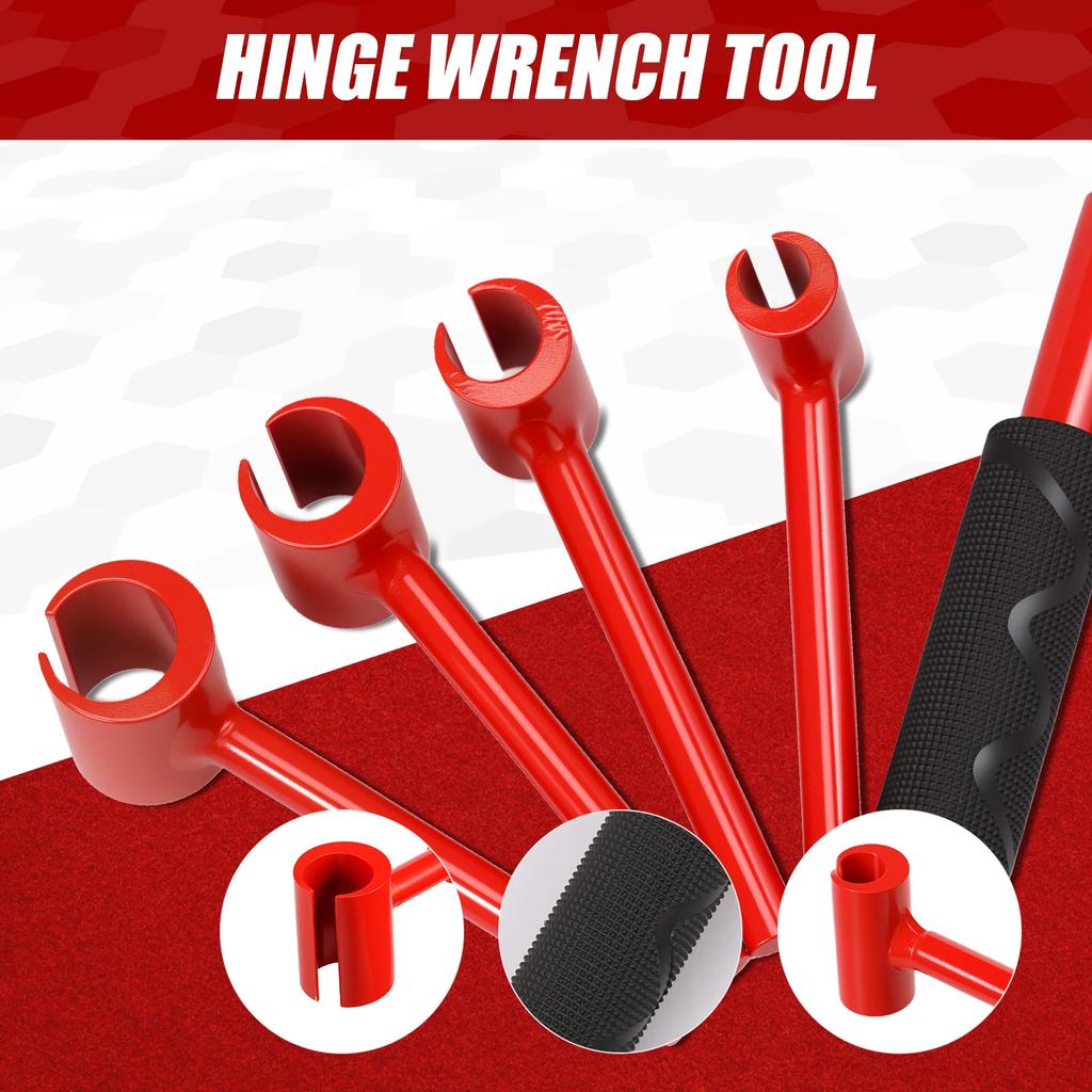 Door Hinge Adjustment Tool Metal 4 In 1 Hinge Adjustment Wrench Door and Cabinet Alignment Tool Sturdy Hinge Gap Adjustment Tool