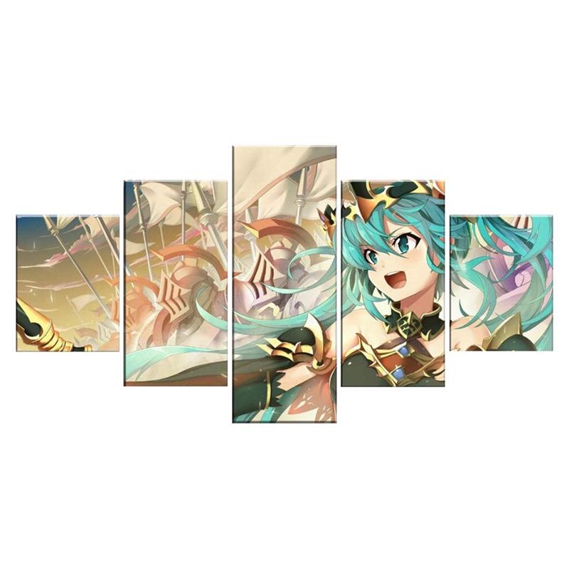 

Настенный декор, аниме-плакат, 5 шт., современный декор, настенное искусство, холст, картины для украшения дома, настенный декор для гостиной, постеры без рамки 20x35cm*2 20x45cm*2 20x55cm*1