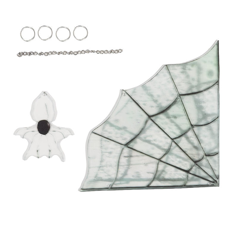 Acrylic Halloween Spider Web Decoration Various Forms Door Frame Window Frame Corner Use for Home Party Room Decor Add Horror Vibe