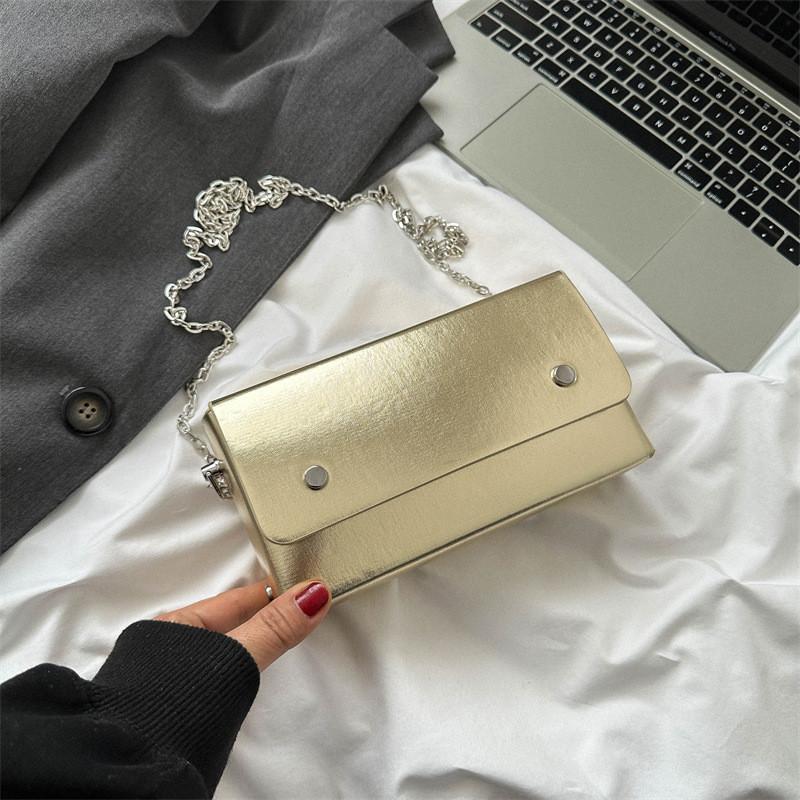 Trendy Chic Small Square Shoulder Bag For Women Stylish Pu Material Fall Fashion