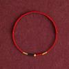Pure Gold 999 Zodiac Red String Bracelet with Luck Beads for Baby's Full Moon or New Year