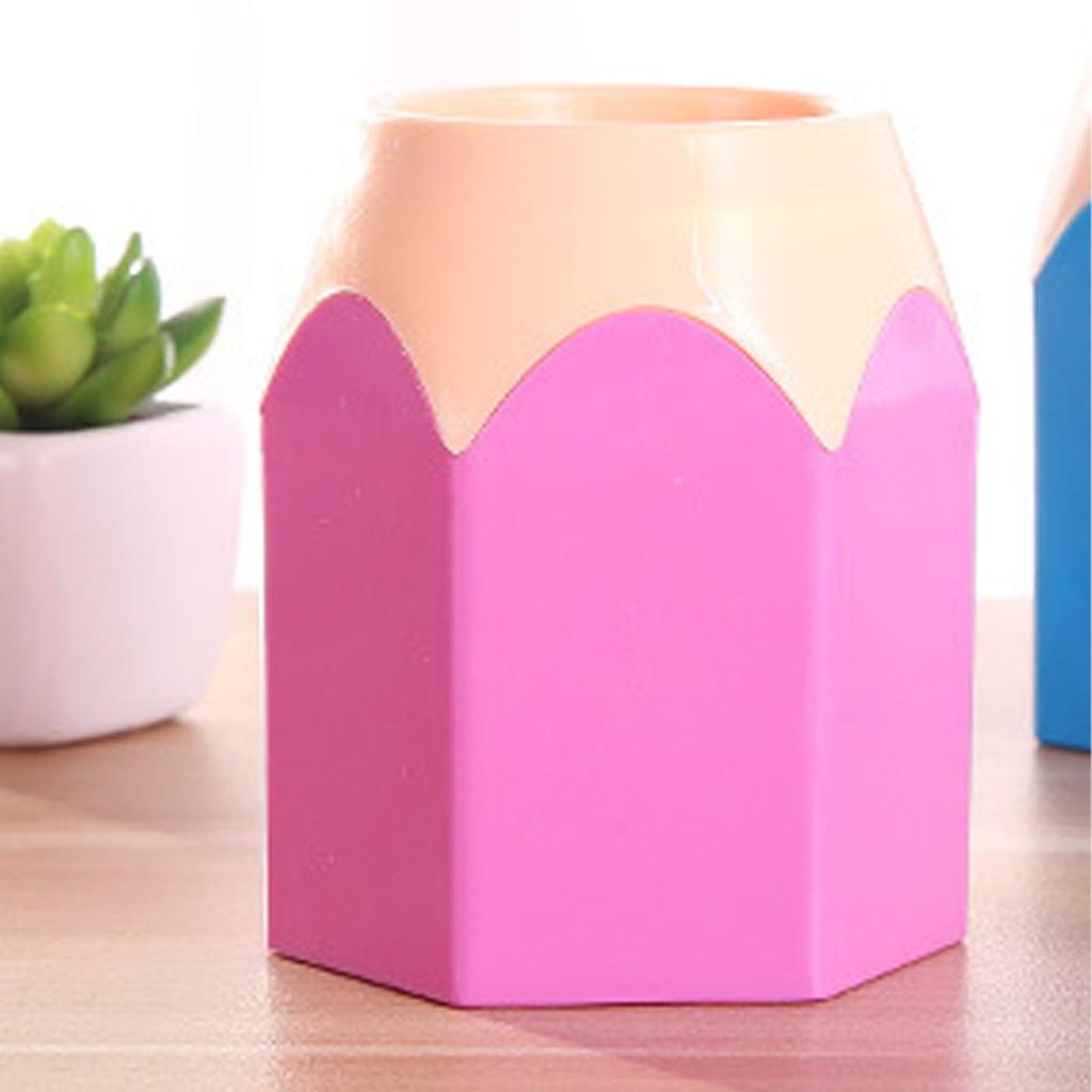 Desktop Pen Holder Multifunctional Space Saving Colorful Pencil Stationery   for Home Classroom