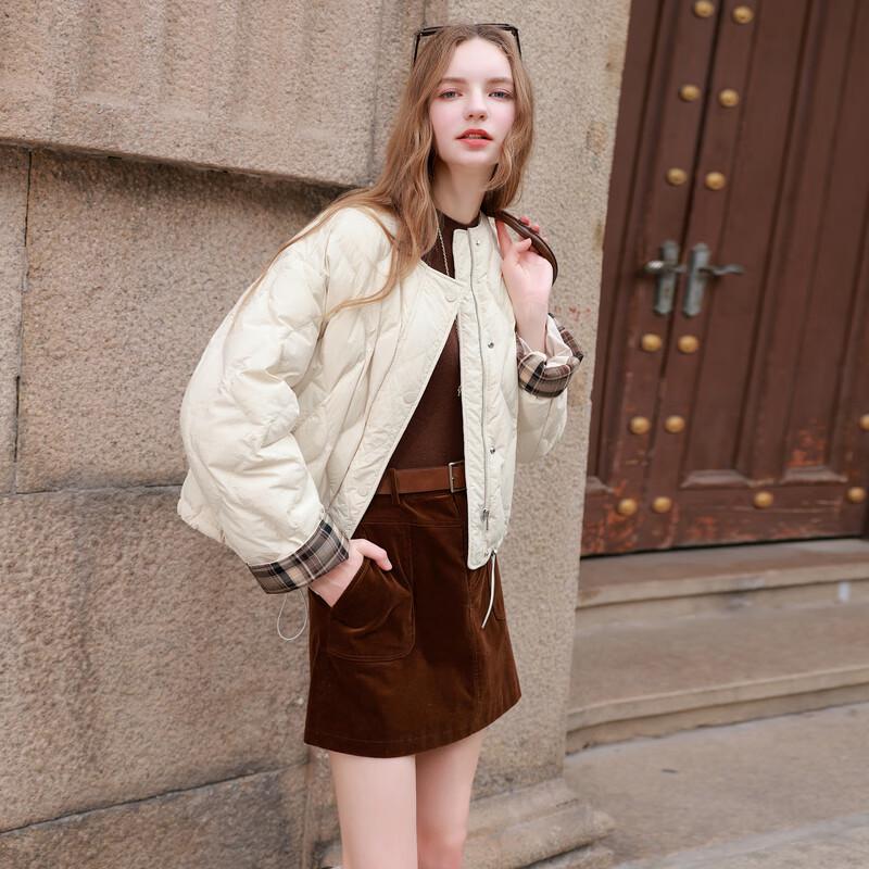 Sancai 2025 Winter Waterproof Lightweight 90% White Duck Down Short Padded Jacket