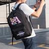26 English Letter K-Pop Printed Backpack for Teenager Student Girl Boy Bookbag Schoolbag Women Large Capacity Waterproof Travel Bag Kid Gift