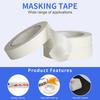 White Purpose Painters Tape Perfect for Painting Home Office School Art Crafts Glass Easy Removal Masking Paper Tape 50mPinstriping Tape 3