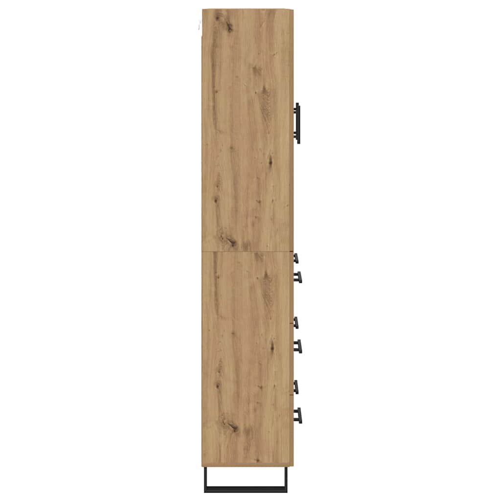 Highboard with Drawers 2 pcs Artisan Oak 69.5 x 34 x 180 cm