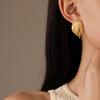 GEMCHIC Women's Gold Plated Stainless Steel Angel Wing Earrings for Women