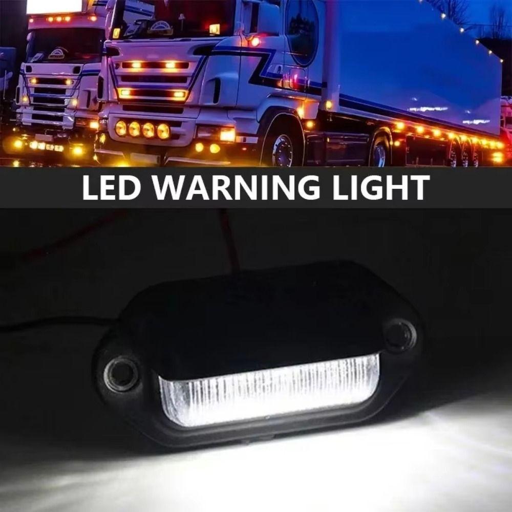 2Pcs 12V-24V LED License Plate Light Waterproof Side Lamp Step Bulbs Tail Lamp Van Installation