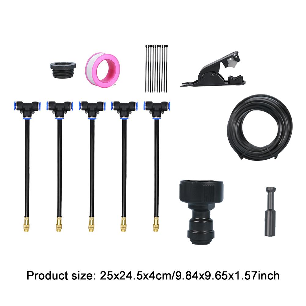 5-20M Automatisches Gartenbewässerungs-Nebelsystem 360-Grad-Biege-Tropfer Tropfbewässerungs-Kit Gartenbewässerungsschlauch-Set Gerät