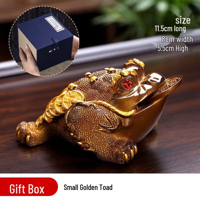 Qiwei Zisha Color-Changing Golden Toad Tea Pet
